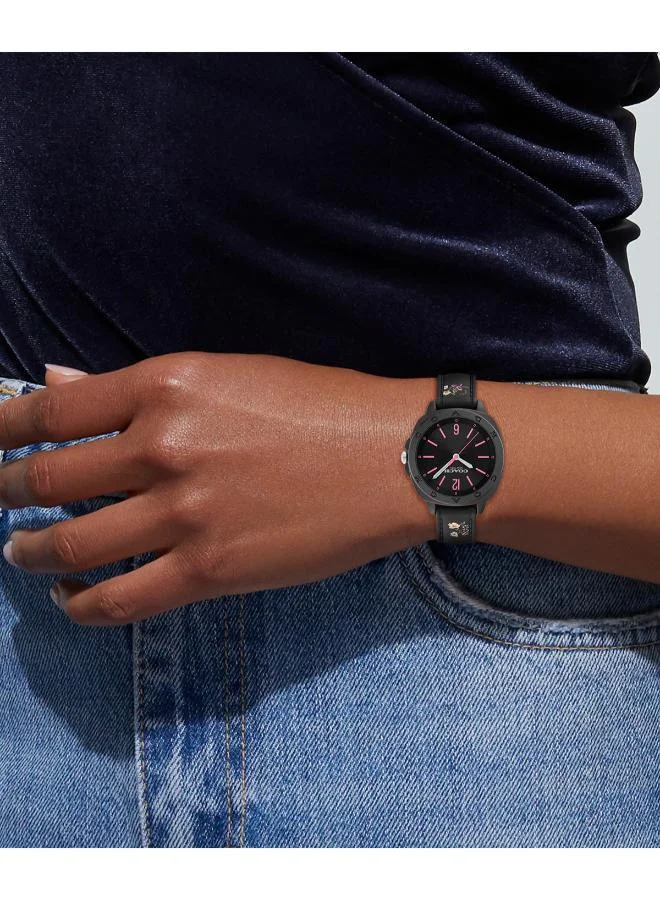 Coach  Kitt Analogue Watch with Silicone Bracelet - 14504472 for Women | Best Price UAE